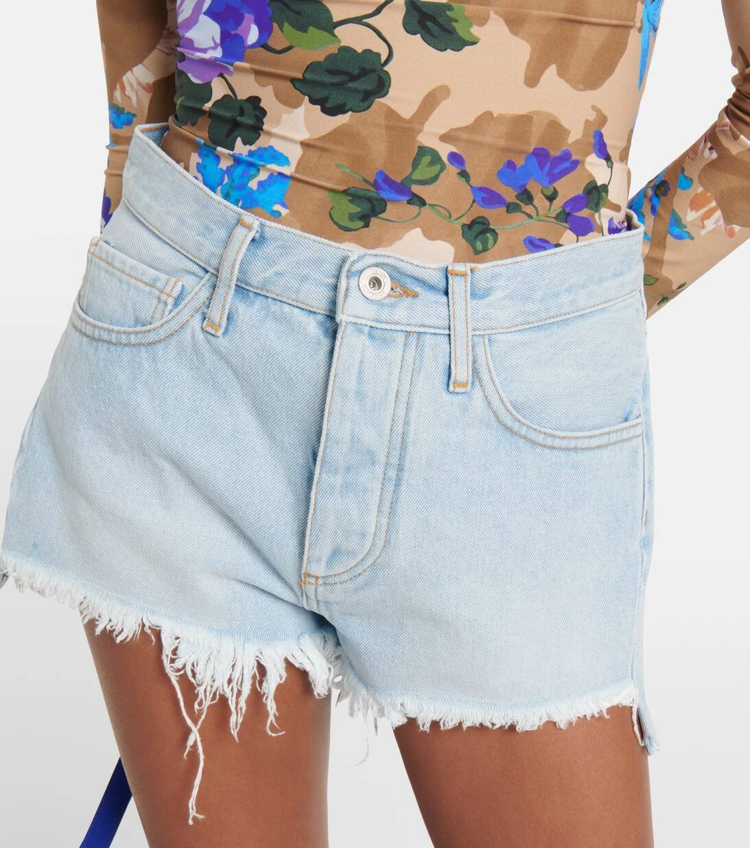Off-White Shorts Aus Denim 4 Off-White Shorts Aus Denim – Bild 4