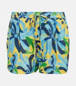 Marni Bedruckte Shorts Aus Einem Leinengemisch