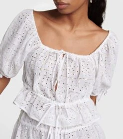 Ganni Cropped-Top Aus Baumwolle -LORO PIANA Verkaufsgeschäft P00789917 d1