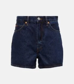 RE/DONE High-Rise Jeansshorts The Midi