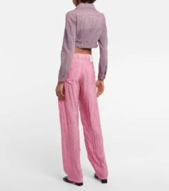 MM6 Maison Margiela Weite High-Rise-Hose -LORO PIANA Verkaufsgeschäft P00791263 b2