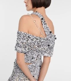 Cropped-Top Aus Häkelstrick -LORO PIANA Verkaufsgeschäft P00793058 d2