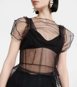 Acne Studios Top Aus Mesh -LORO PIANA Verkaufsgeschäft P00795408 d1