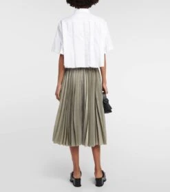 Sacai Hemd Aus Popeline -LORO PIANA Verkaufsgeschäft P00796421 b2