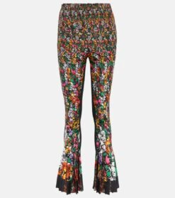 Sacai Bedruckte High-Rise-Hose