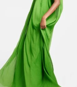 Oscar De La Renta Robe Aus Seiden-Chiffon -LORO PIANA Verkaufsgeschäft P00798973 d2