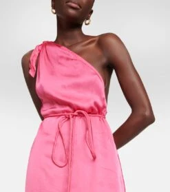 One-Shoulder-Kaftan Isabelle Aus Satin -LORO PIANA Verkaufsgeschäft P00799698 d1