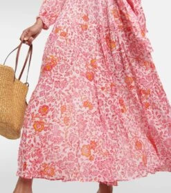 Bedrucktes Maxikleid Emily 11 Bedrucktes Maxikleid Emily -LORO PIANA Verkaufsgeschäft P00799807 d3