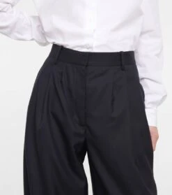 The Row High-Rise-Hose Bufus Aus Wolle -LORO PIANA Verkaufsgeschäft P00801400 d1