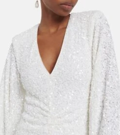 ROTATE Birger Christensen Bridal Midikleid Sirin -LORO PIANA Verkaufsgeschäft P00803877 d1