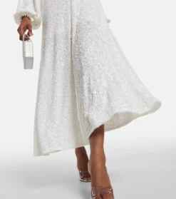 ROTATE Birger Christensen Bridal Midikleid Sirin -LORO PIANA Verkaufsgeschäft P00803877 d3