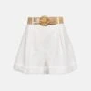 Zimmermann High-Rise-Shorts Devi Aus Baumwolle